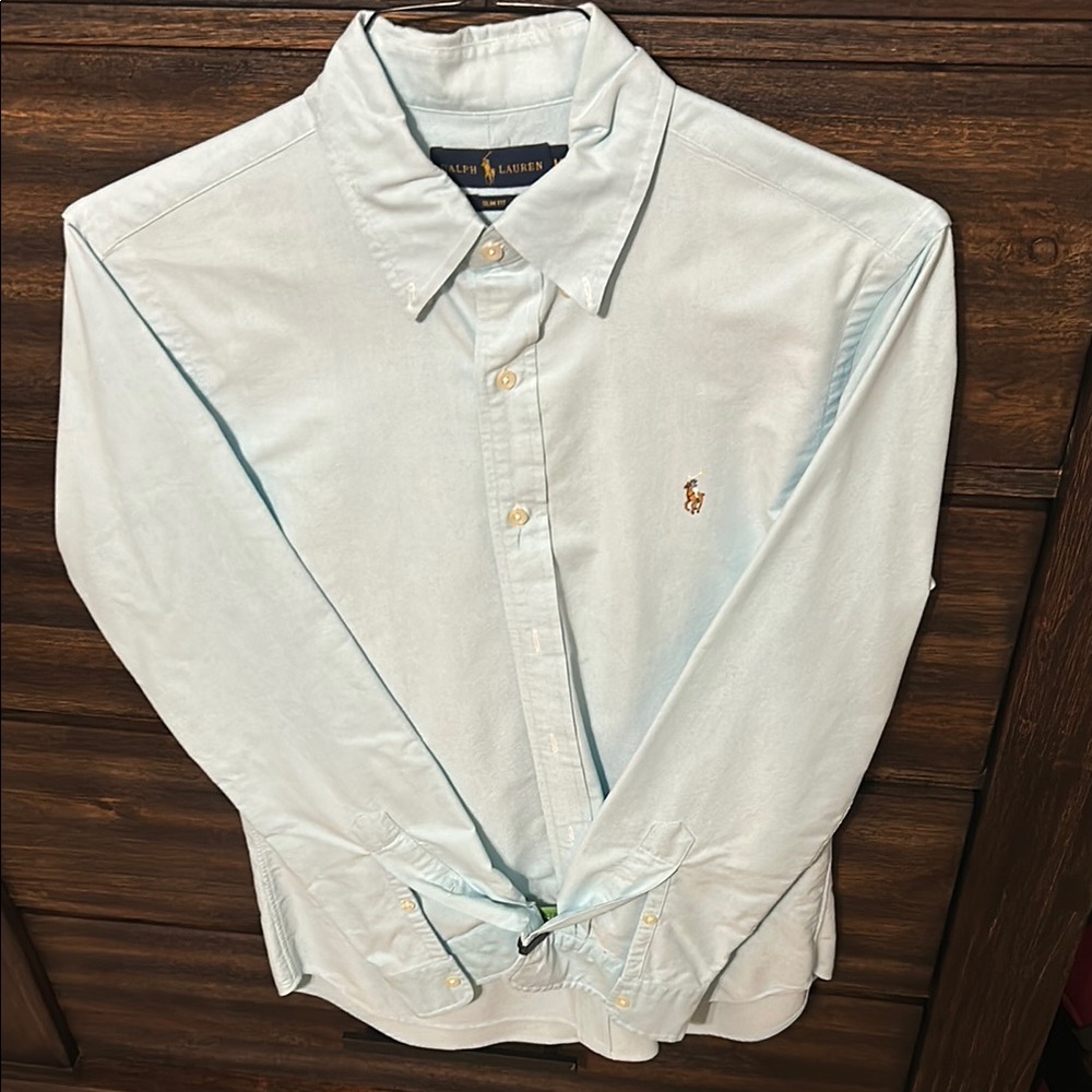 Polo by Ralph Lauren Men's Light Blue Shirt